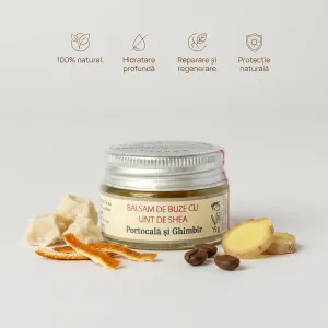 Balsam de buze cu unt de Shea, Portocală și Ghimbir 2