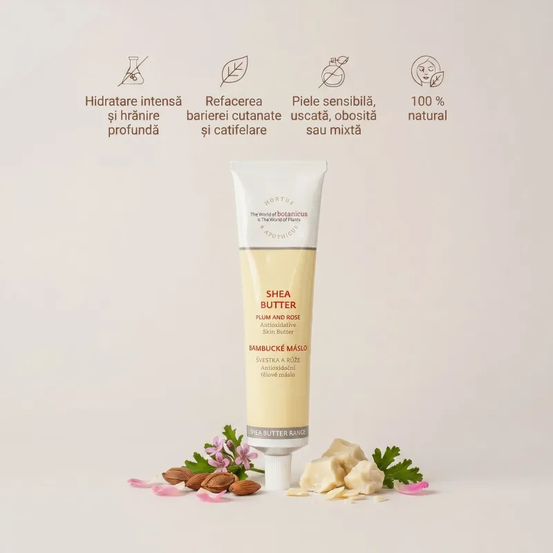 Unt de față nutritiv cu Unt de Shea, Prune și Trandafir