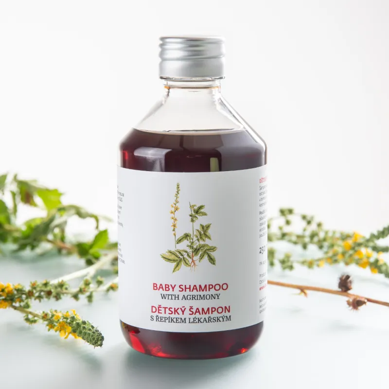 Șampon pentru bebeluși cu Agrimonia - fără SLS și fără lacrimi
