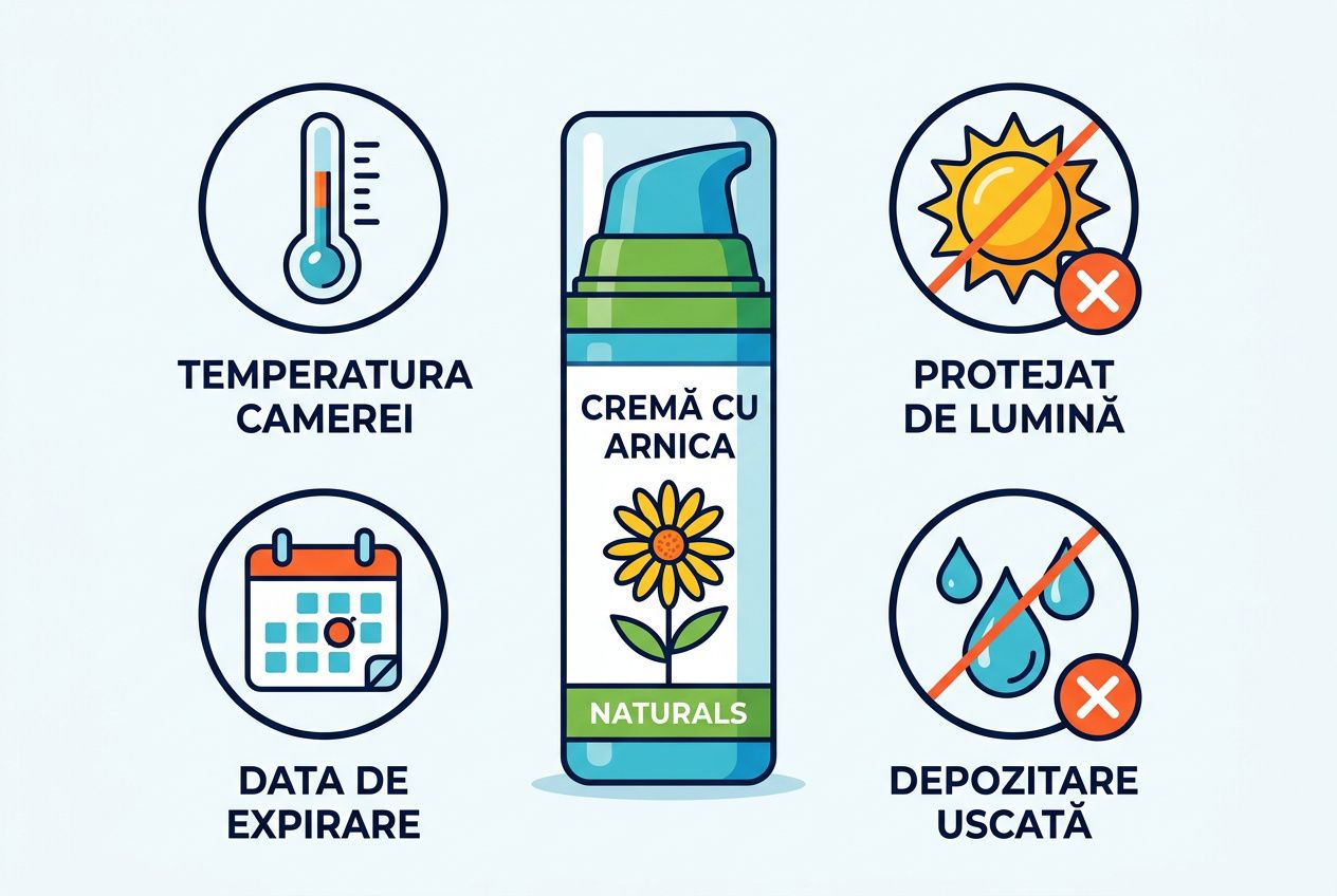 Condiții de păstrare a cremei cu arnică